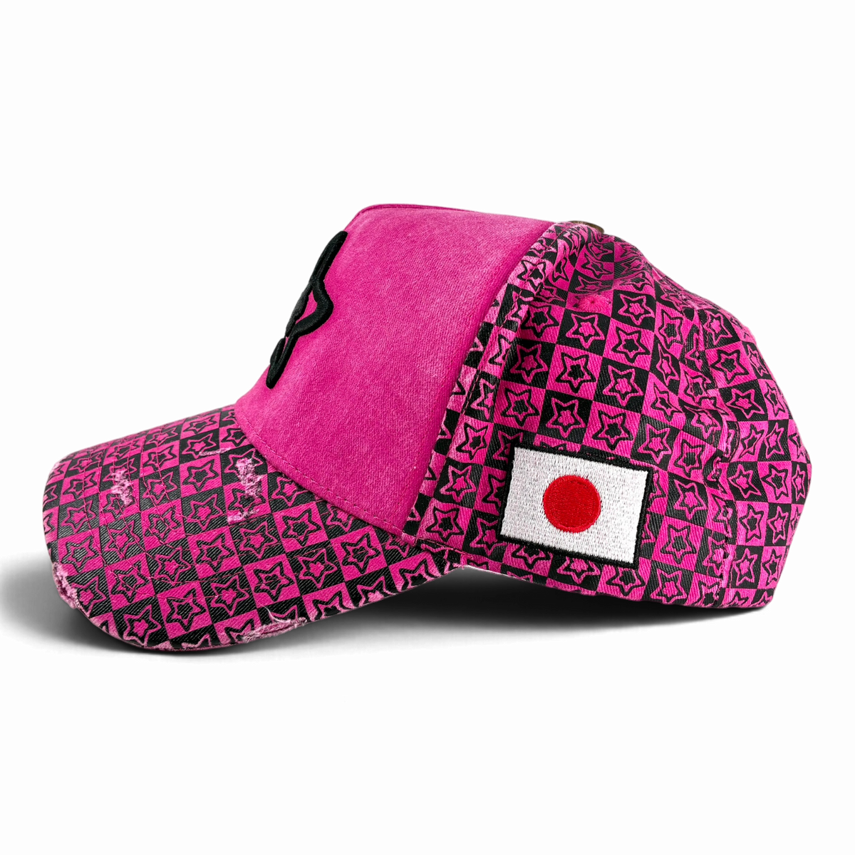 PINK CHECKER TRUCKER HAT