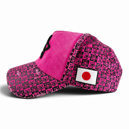 PINK CHECKER TRUCKER HAT