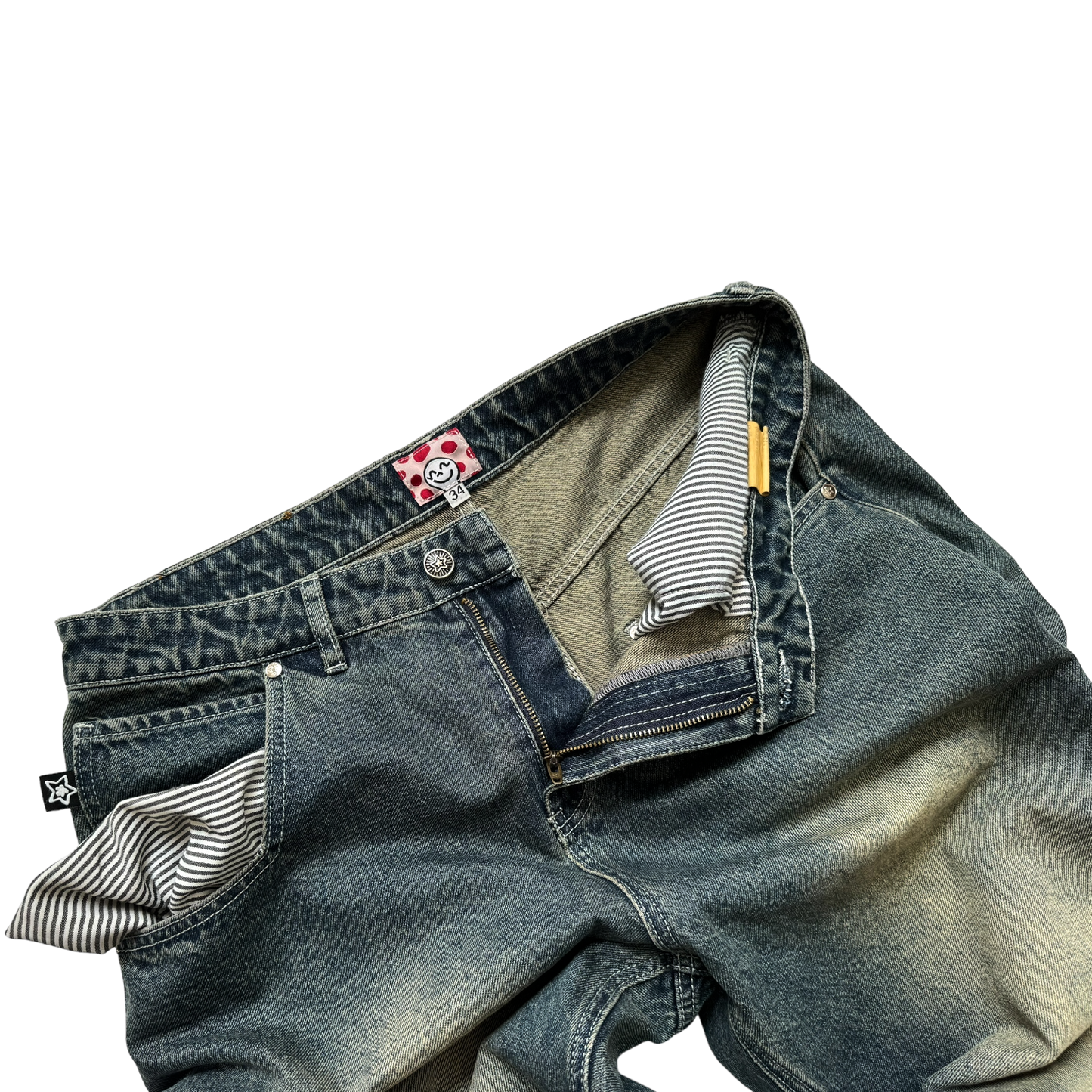 WASHED BLUE STAR JEANS