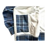 PLAID FULL ZIP BLUE
