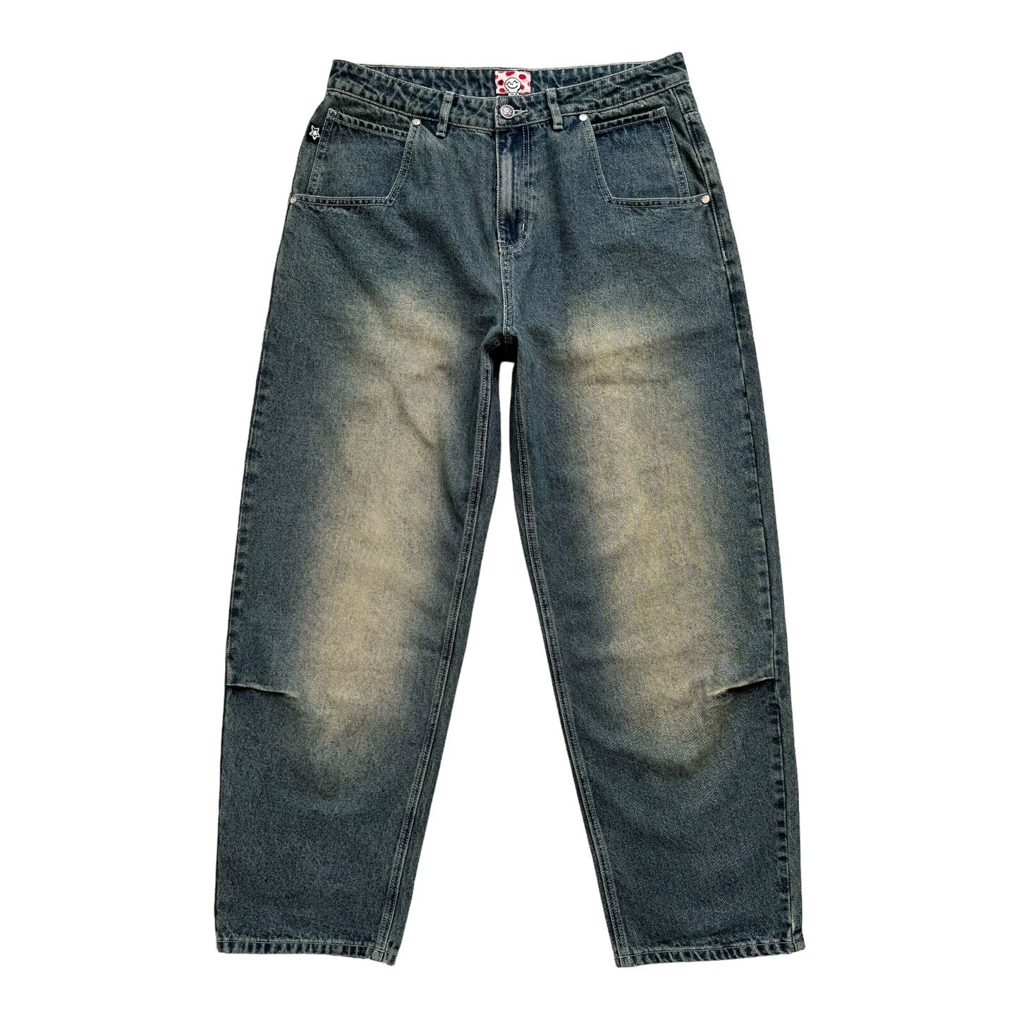 WASHED BLUE STAR JEANS