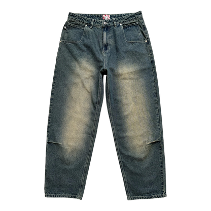 WASHED BLUE STAR JEANS