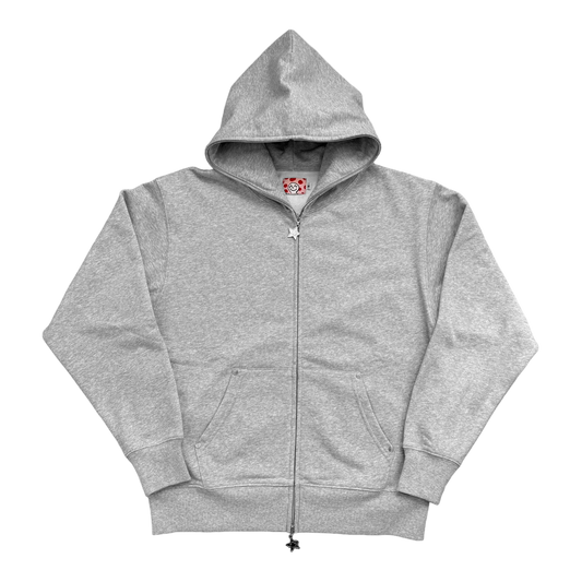 BLANK GREY FULL ZIP