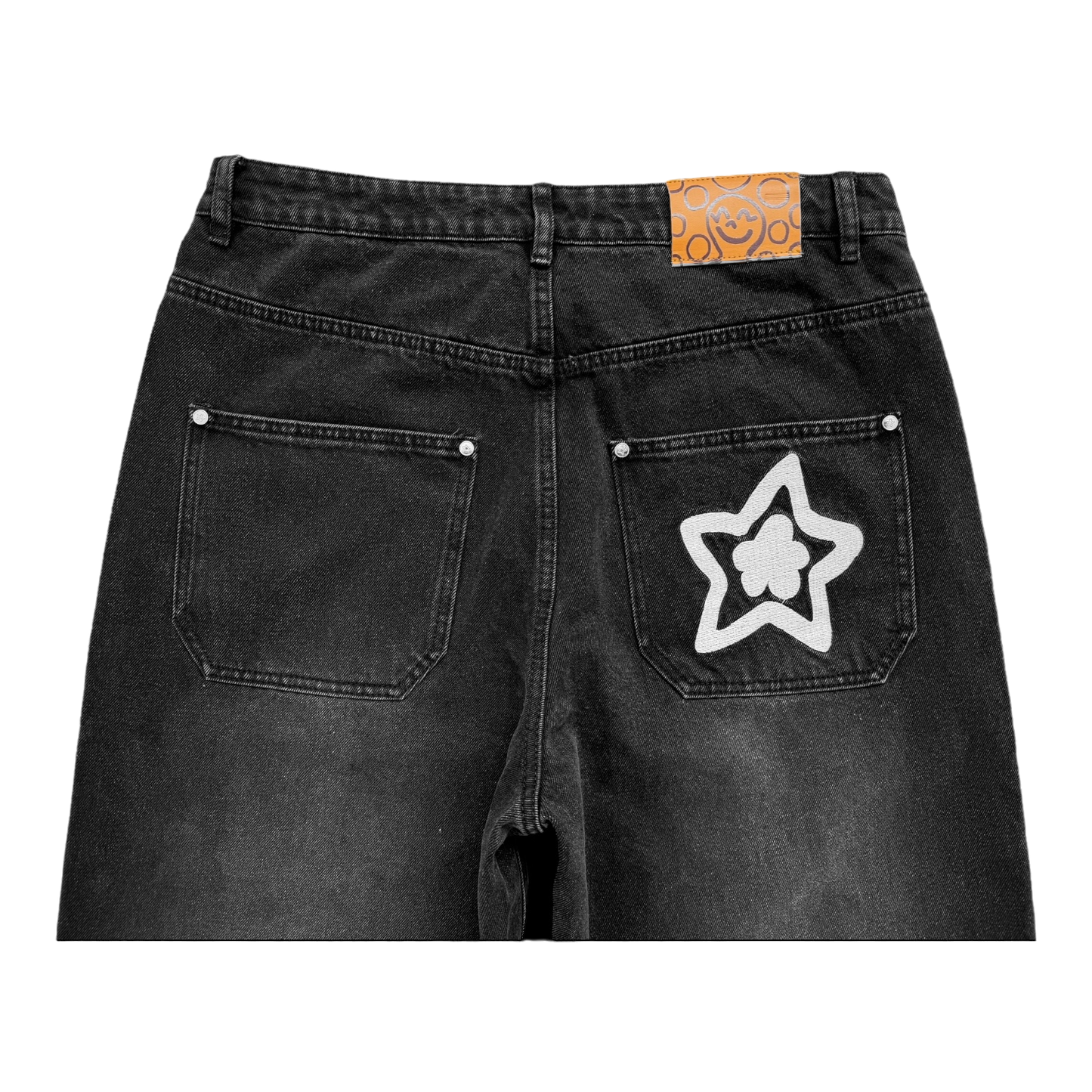 WASHED BLACK STAR JEANS