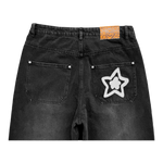 WASHED BLACK STAR JEANS