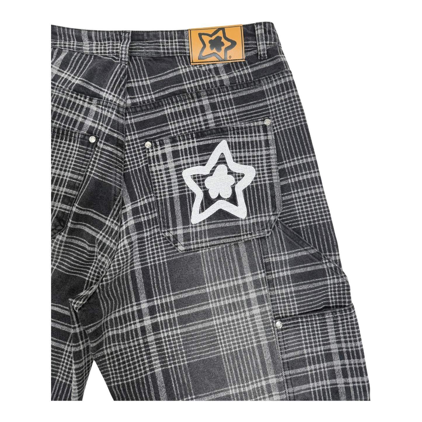 PLAID JEAN BLACK
