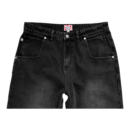 WASHED BLACK STAR JEANS