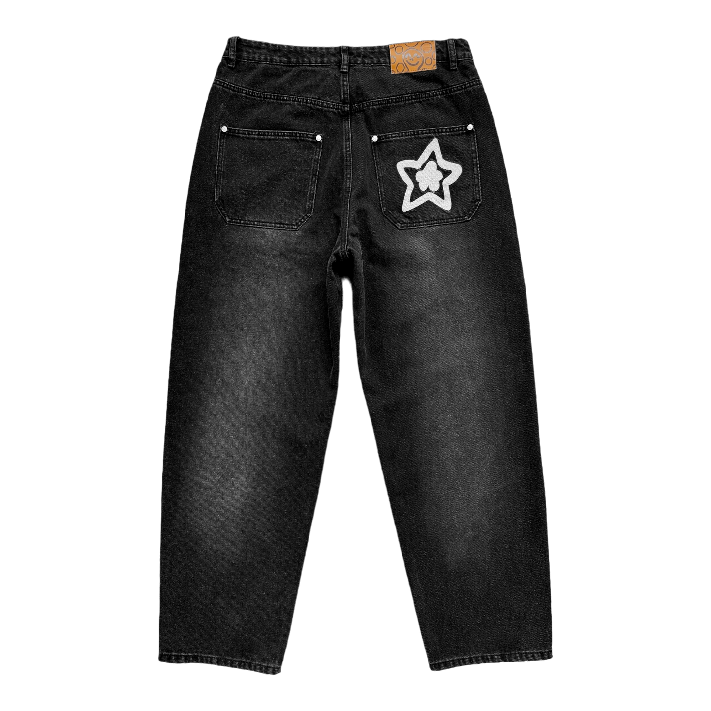 WASHED BLACK STAR JEANS