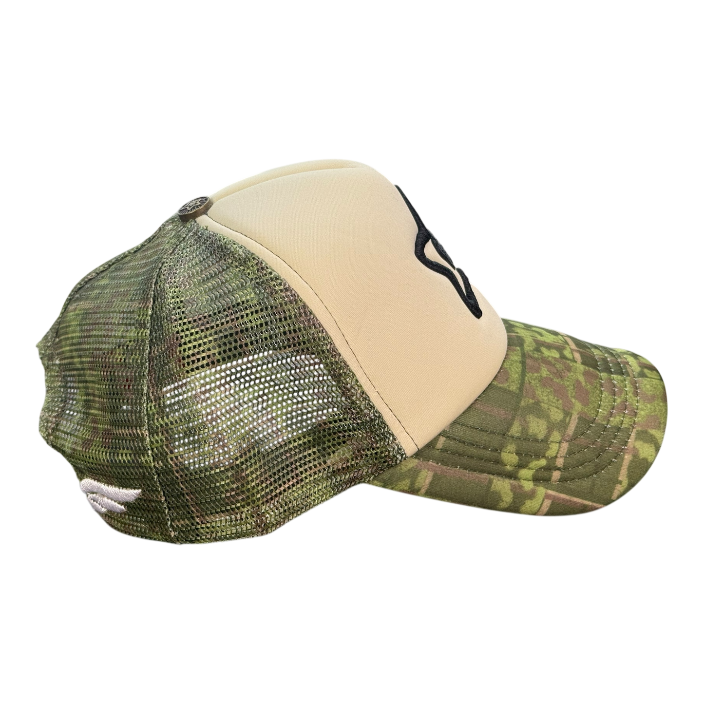 FOAM TRUCKER HAT LEOPARD GREEN
