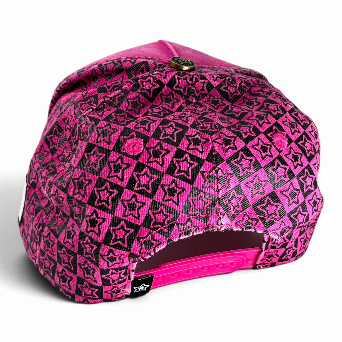 PINK CHECKER TRUCKER HAT