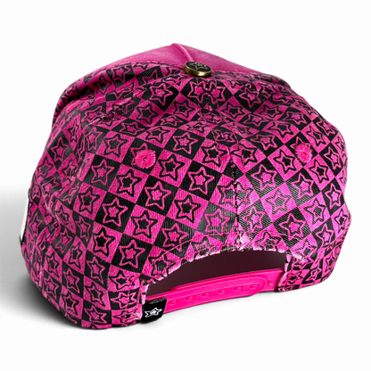 PINK CHECKER TRUCKER HAT