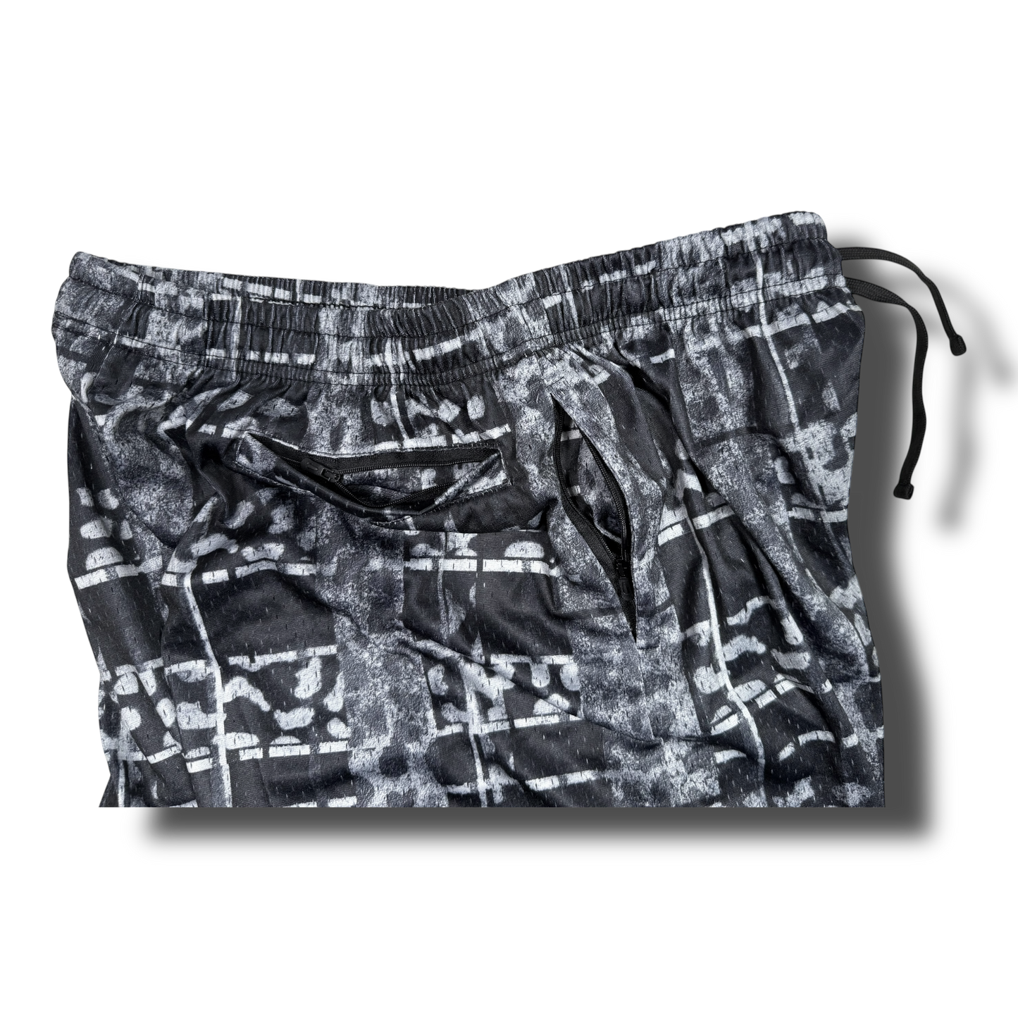 LEOPARD PLAID MESH SHORTS