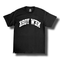 BACKWARDS NEW YORK TEE BLACK