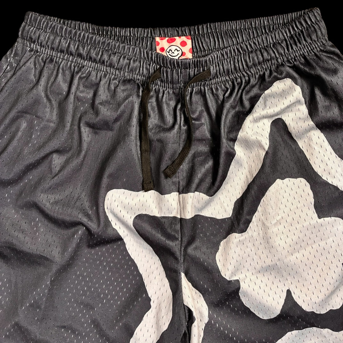 BLACK MESH SHORTS