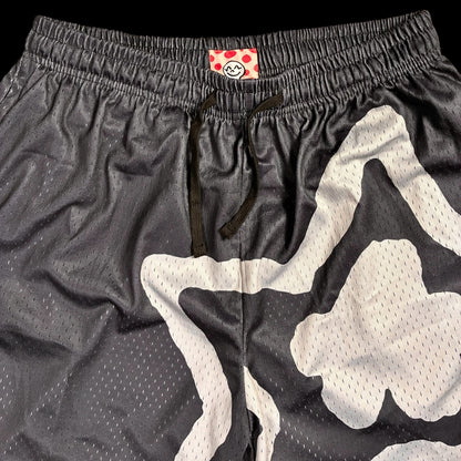 BLACK MESH SHORTS