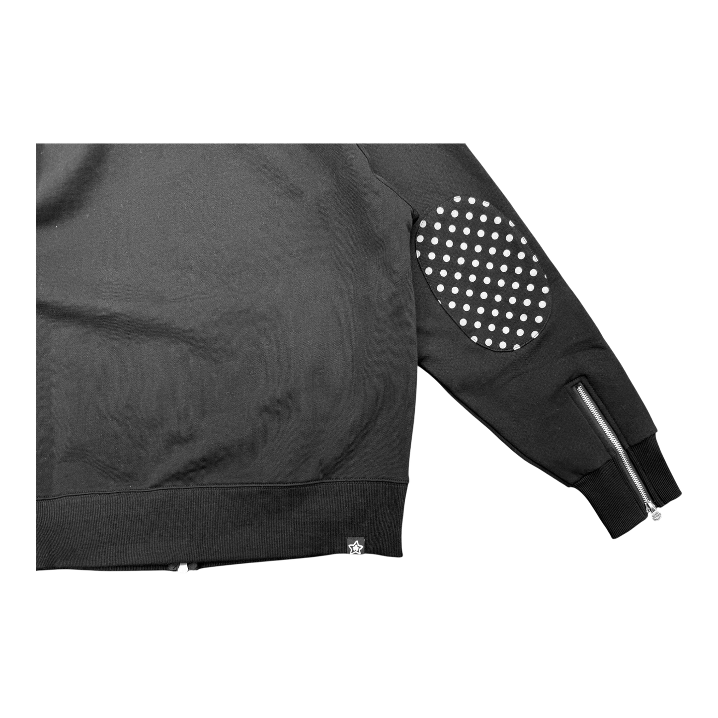 BLACK POLKADOT HOODIE