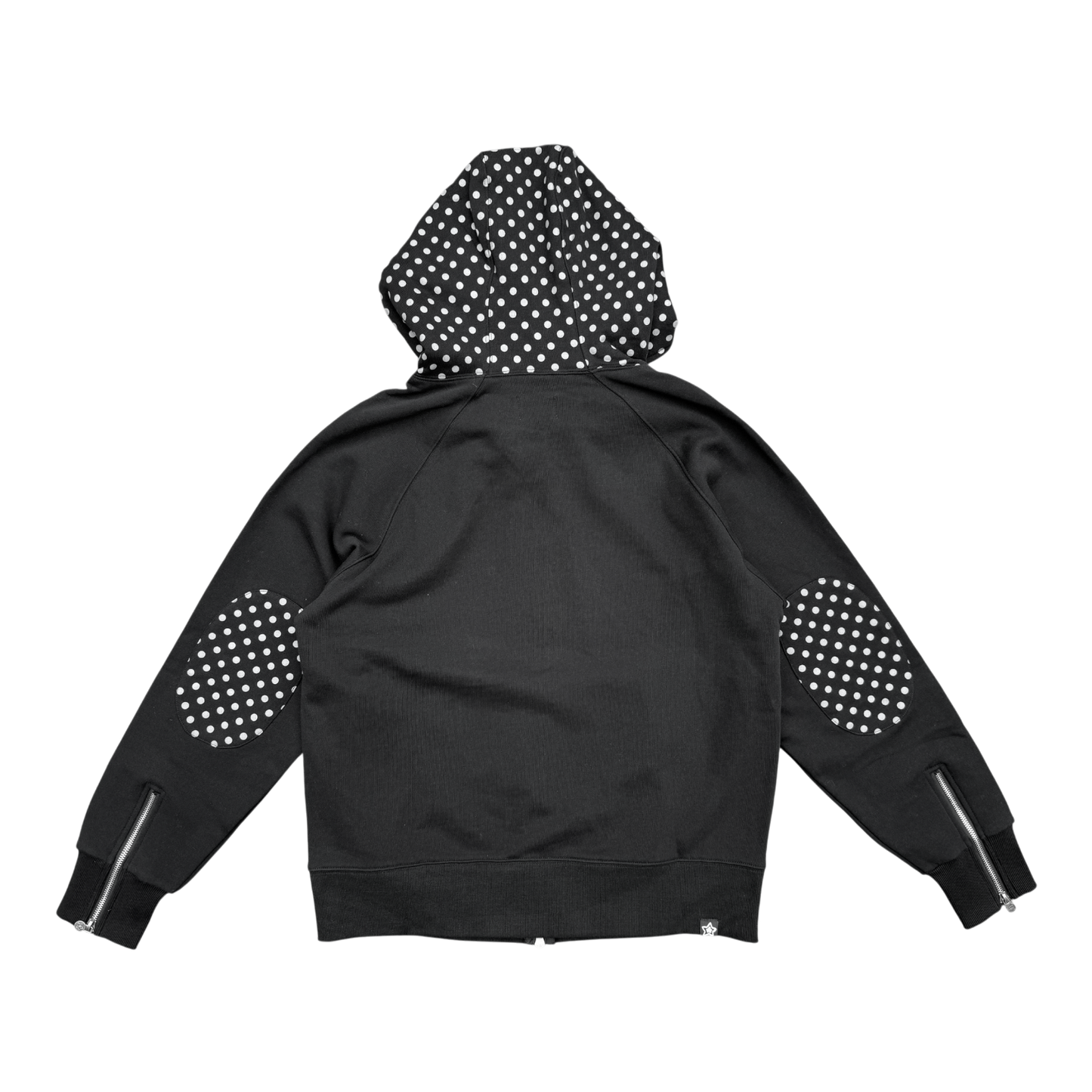 BLACK POLKADOT HOODIE