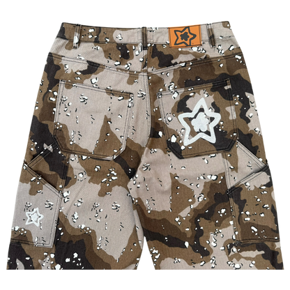 CHOCOLATE CHIP CAMO STAR JEANS