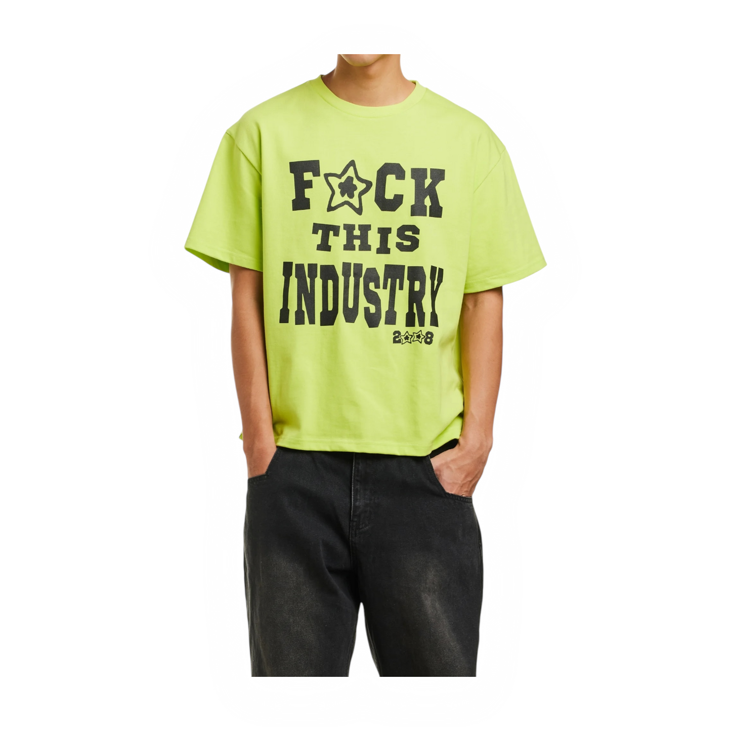 FUCK THIS INDUSTRY SHIRT NEON GREEN