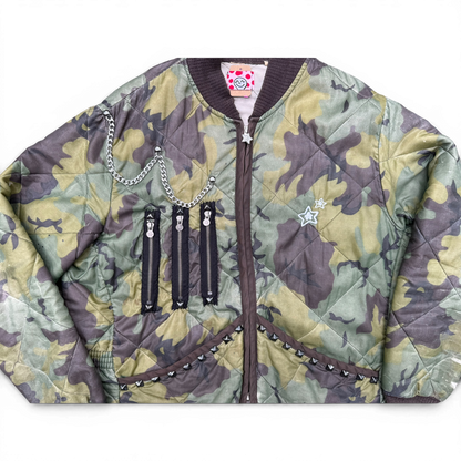 CAMO BOMBER JACKET