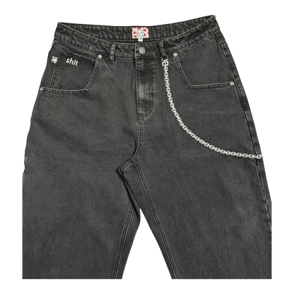 CHAIN JEANS BLACK – The Star Team