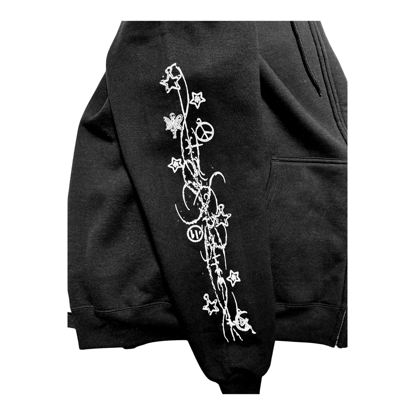 WASTE HOODIE BLACK