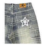 PLAID JEAN BLUE