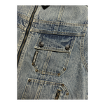 DENIM ZIP UP BLUE