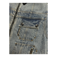 DENIM ZIP UP BLUE