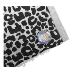 LEOPARD SWEAT SHORTS GREY