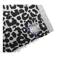 LEOPARD SWEAT SHORTS GREY