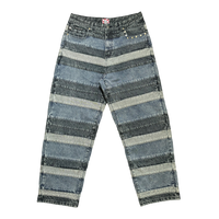 LAYERED STAR JEANS BLUE