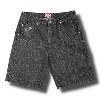 LEOPARD DROP SHORTS