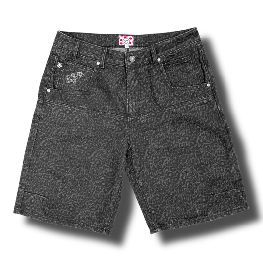LEOPARD DROP SHORTS