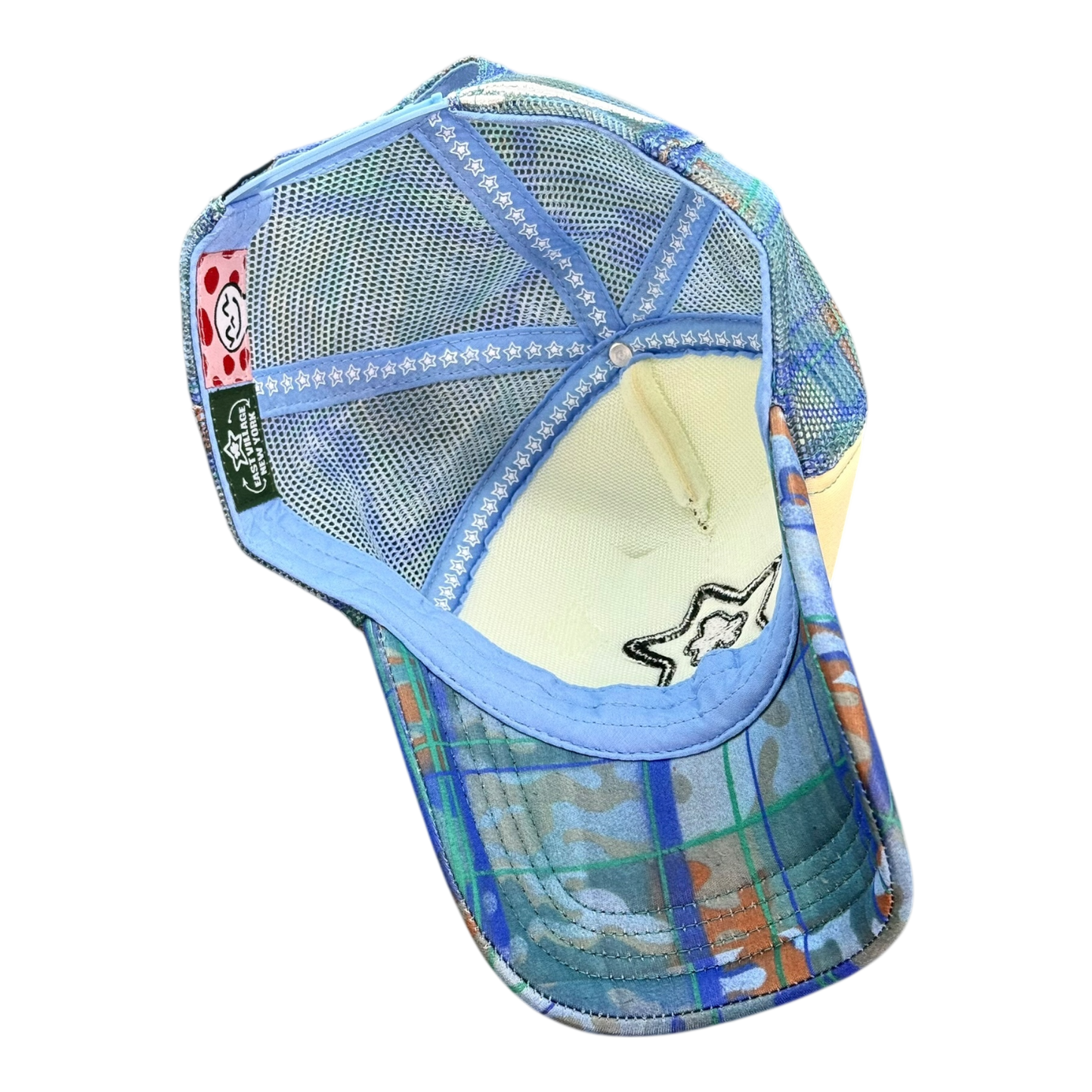 FOAM TRUCKER HAT CAMO BLUE