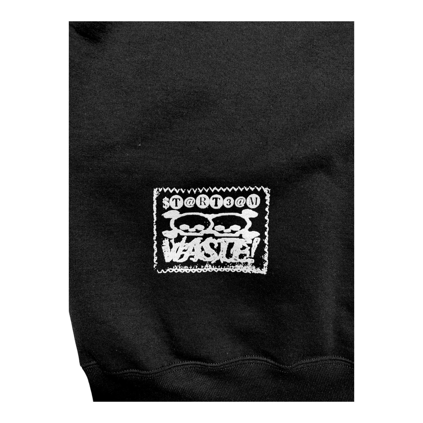 WASTE HOODIE BLACK