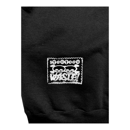 WASTE HOODIE BLACK