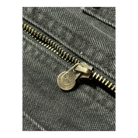DENIM ZIP UP BLACK