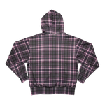 PLAID FULL ZIP PURPLE