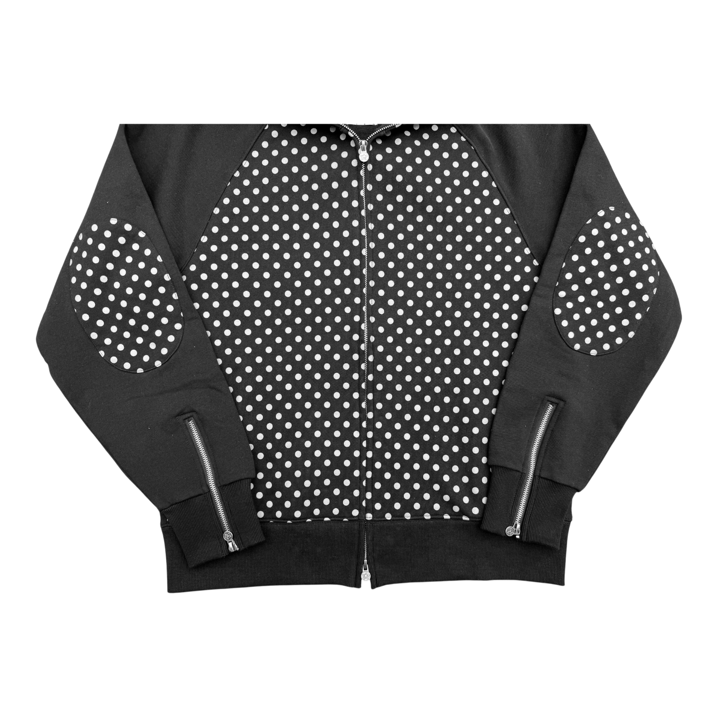 BLACK POLKADOT HOODIE