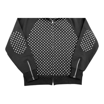 BLACK POLKADOT HOODIE