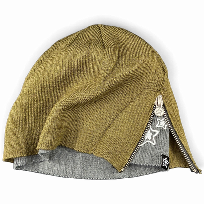 OLIVE ZIPPER SKULLY