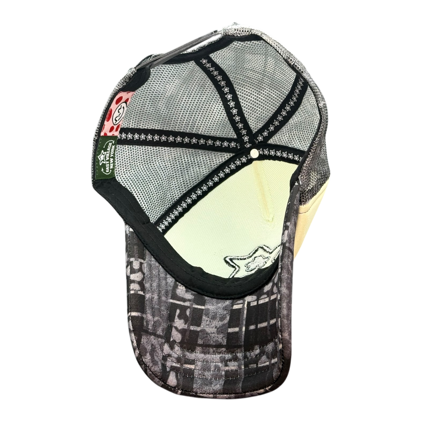 FOAM TRUCKER HAT LEOPARD BLACK
