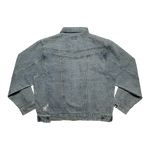 DENIM ZIP UP BLUE