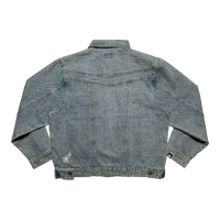 DENIM ZIP UP BLUE