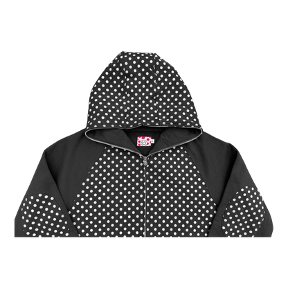 BLACK POLKADOT HOODIE