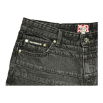 LAYERED STAR JEANS BLACK
