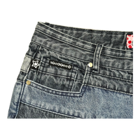 LAYERED STAR JEANS BLUE