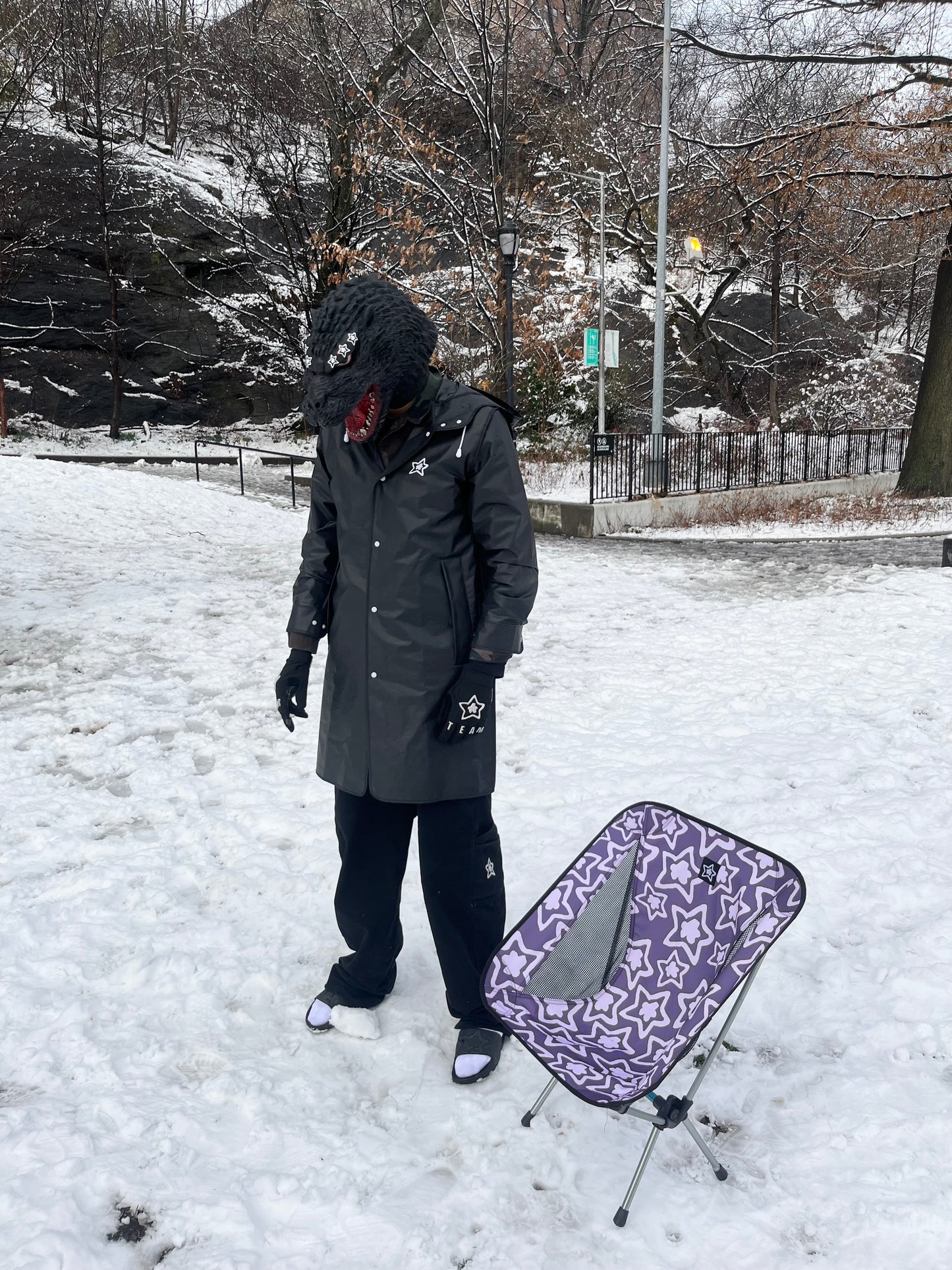 PURPLE PORTABLE CHAIR