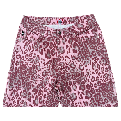 PINK LEOPARD STAR JEANS